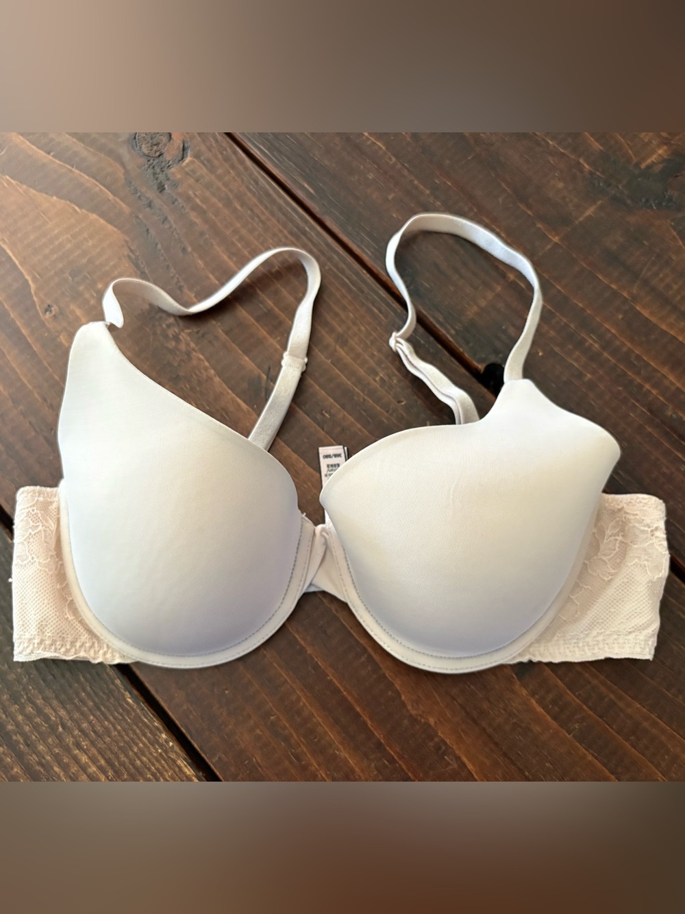 Victoria's Secret Light Pink Padded Underwire Bra with Lace Band